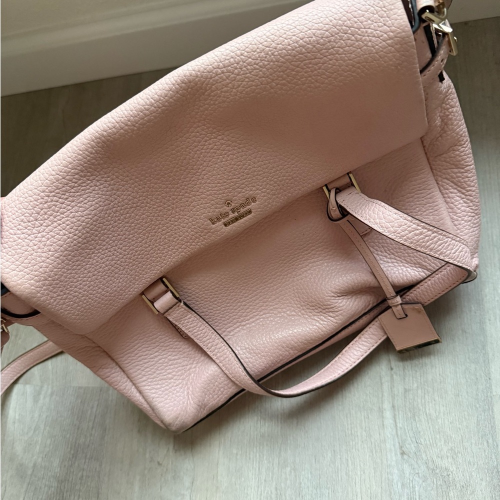 Kate Spade Pink Pebbled Leather Shoulder Bag